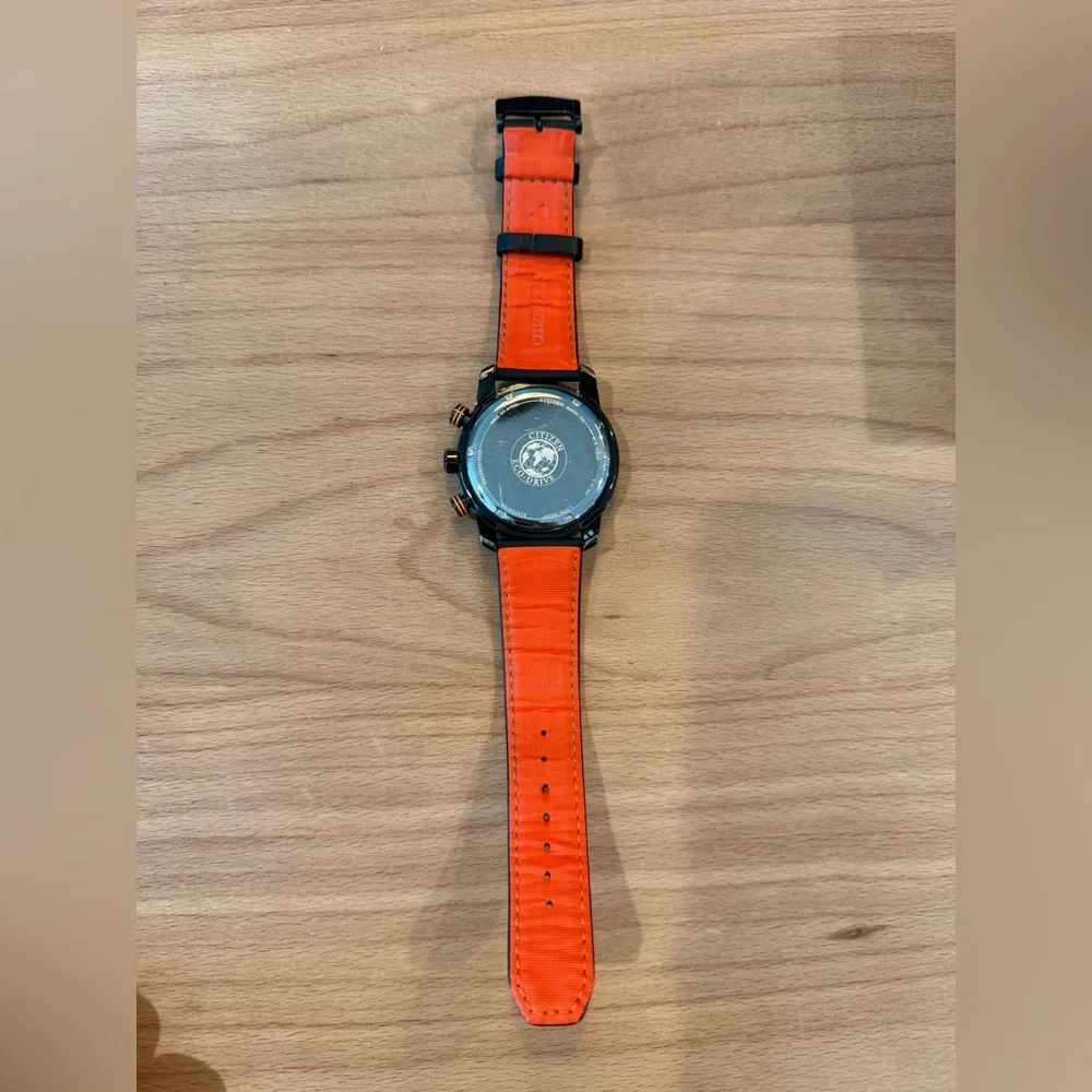 Citizen Eco-drive Black With Orange Adrenaline Watch - Picture 3 of 4